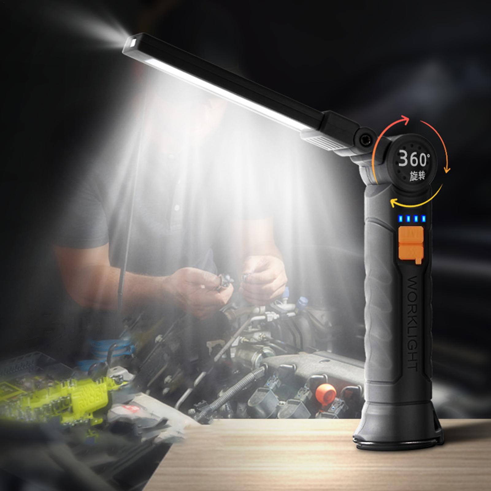Home Security Flood Lights - Lanterna LED Recarregável com Ímã e