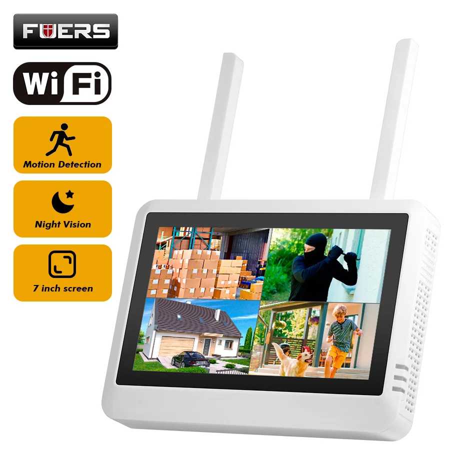 Home Security Recorder - Sistema de Segurança NVR Sem Fio
