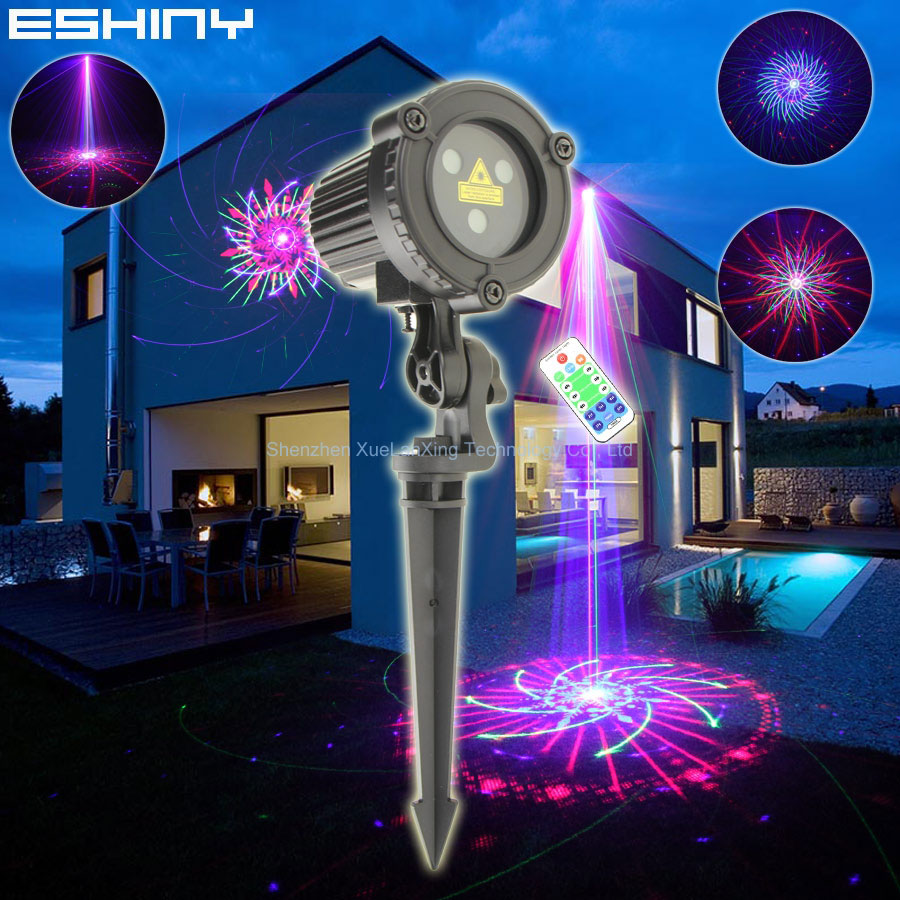 Home Security Laser - ESHINY-RGB Laser Paisagem Luz, 60 Padrões