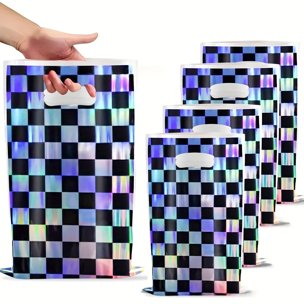 Home Security Laser - 10/20/30pcs Sacolas Plásticas Pretas com Estampa