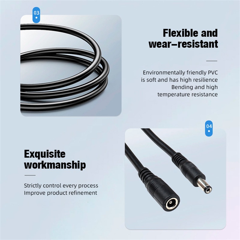 5.5x2.1mm 1 fêmea para 2 4 8 m - Home Security Camera Installation avaliação e preço