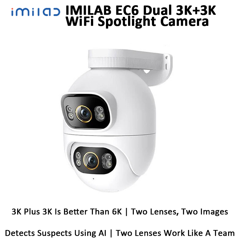 Imilab ec6 duplo 3k + 3k wifi  - Home Security Flood Lights avaliação e preço