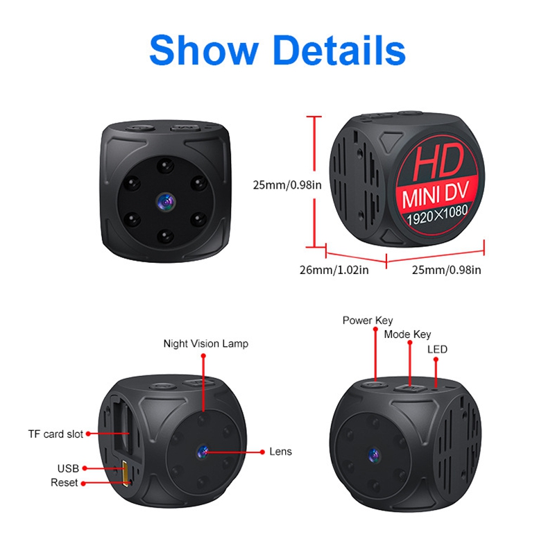 Mini Câmera HD 1080p Portátil  - Home Security Recorder avaliação e preço