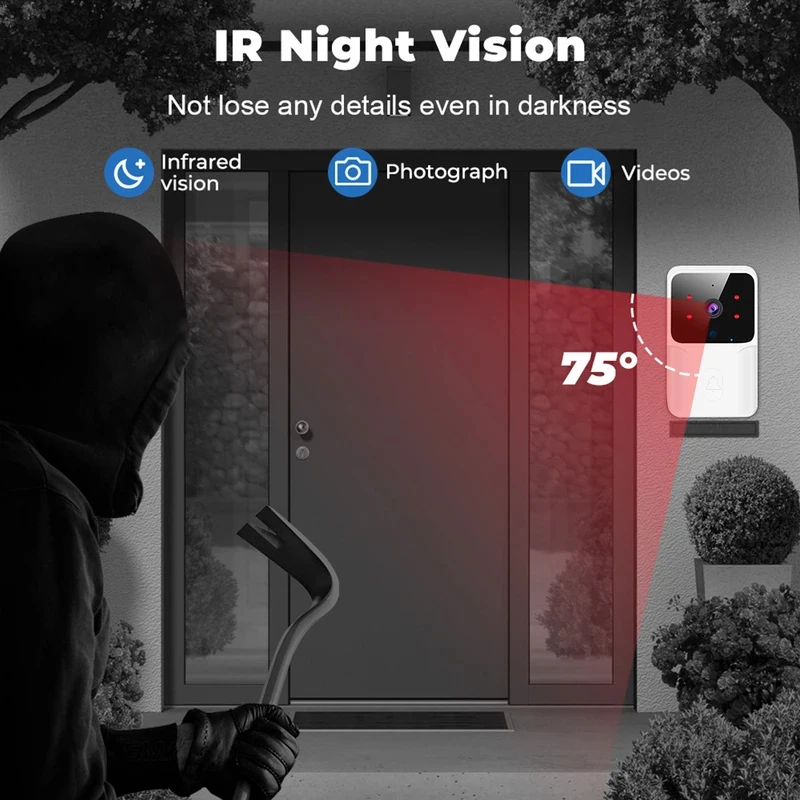 Campainha de Vídeo WiFi Inteli - Home Security Camera Installation avaliação e preço