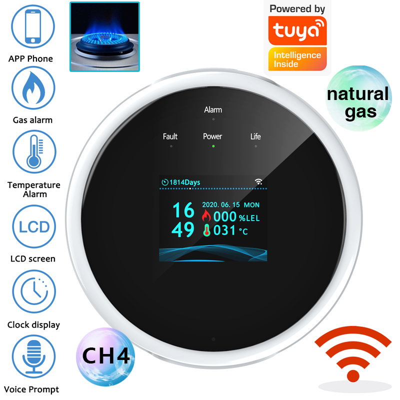 Sensor de Alarme de Gás WiFi 2 - Home Security Equipment avaliação e preço