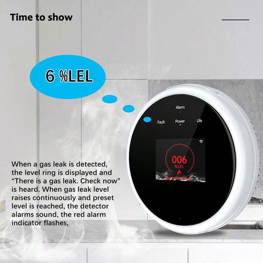 Sensor de Alarme de Gás WiFi 2 - Home Security Equipment avaliação e preço