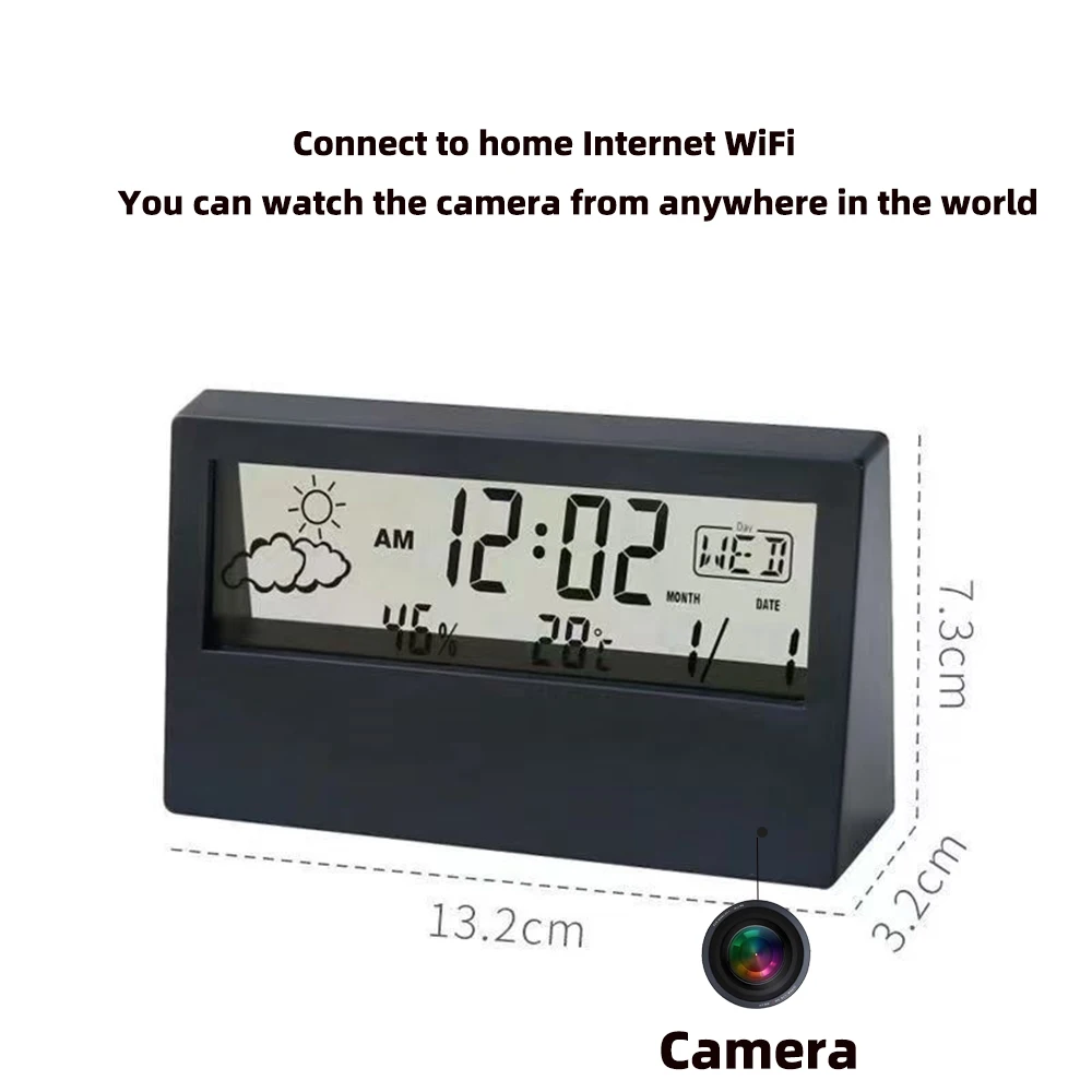 Câmera de Relógio WiFi 4K com  - Home Security Recorder avaliação e preço