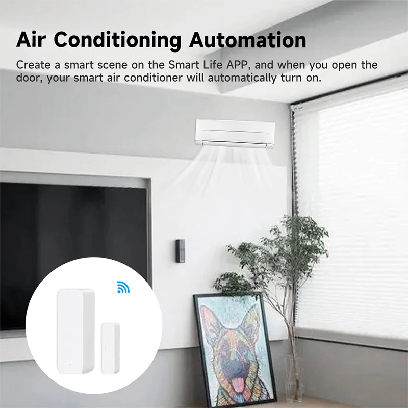 Tuya wifi sensor de porta inte - Home Security Equipment avaliação e preço