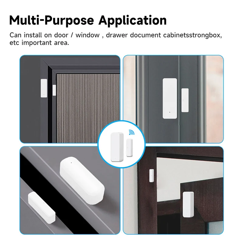 Tuya wifi sensor de porta inte - Home Security Equipment avaliação e preço