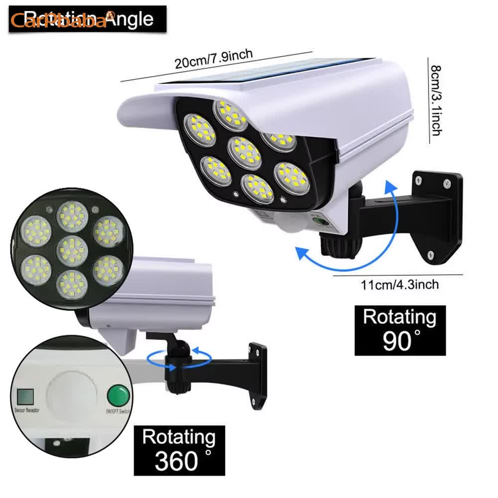 Luz solar ao ar livre sensor d - Home Security Flood Lights avaliação e preço